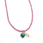 Dark Pink Sapphire Necklace