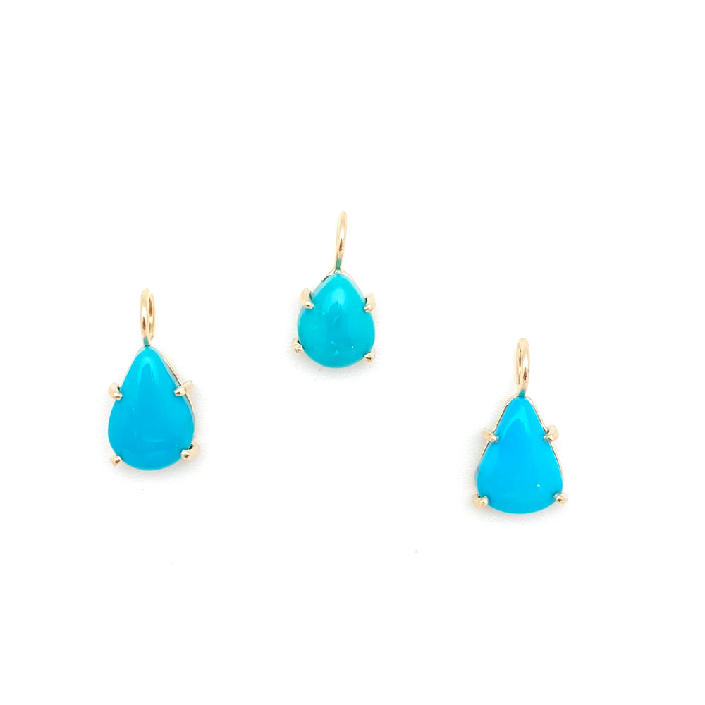 Turquoise teardrop pendant