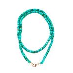 Turquoise Tyres Double Wrap Necklace