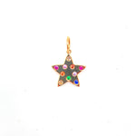 Rainbow sapphire star pendant