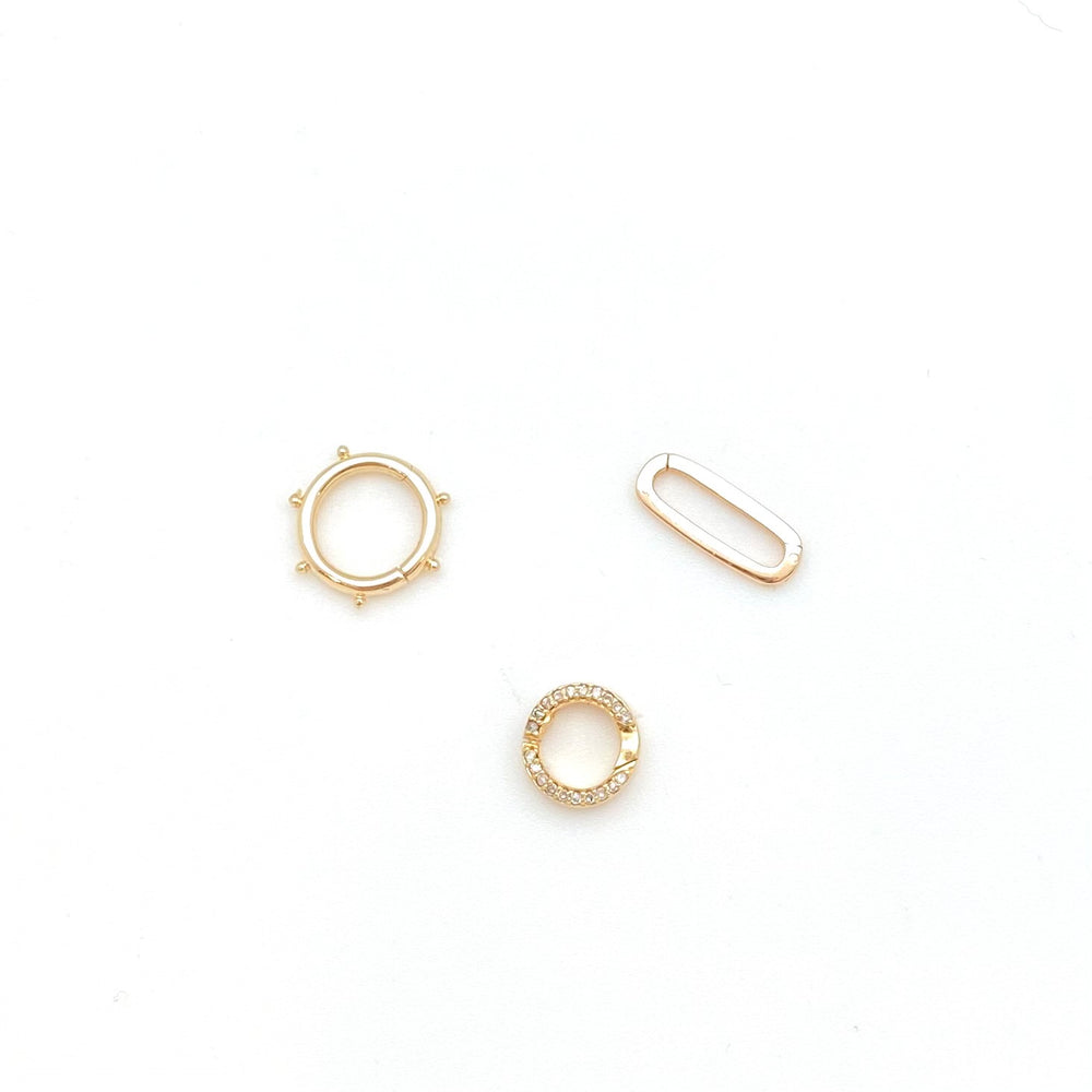 14k yellow gold snap clasps