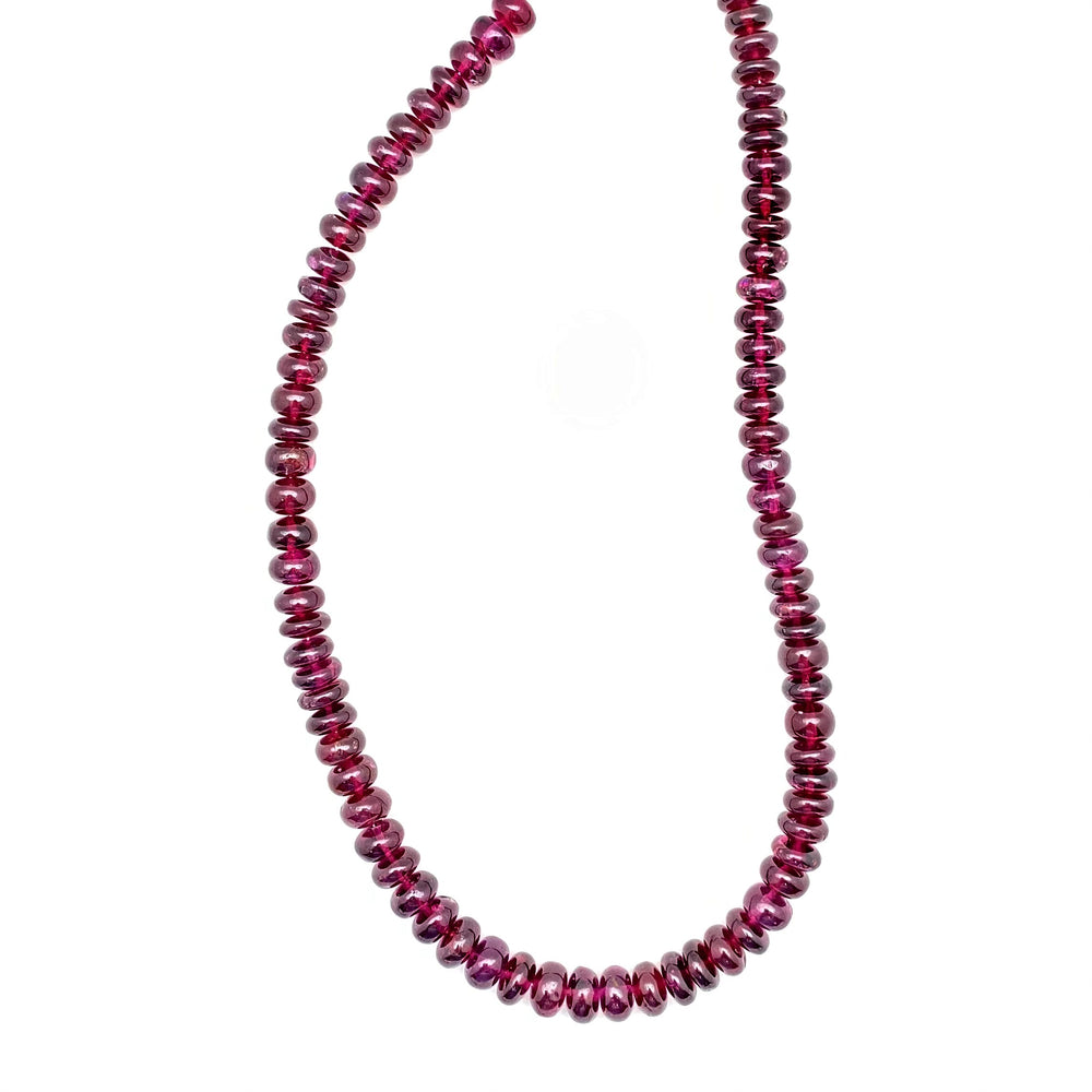 Rhodolite garnet necklace
