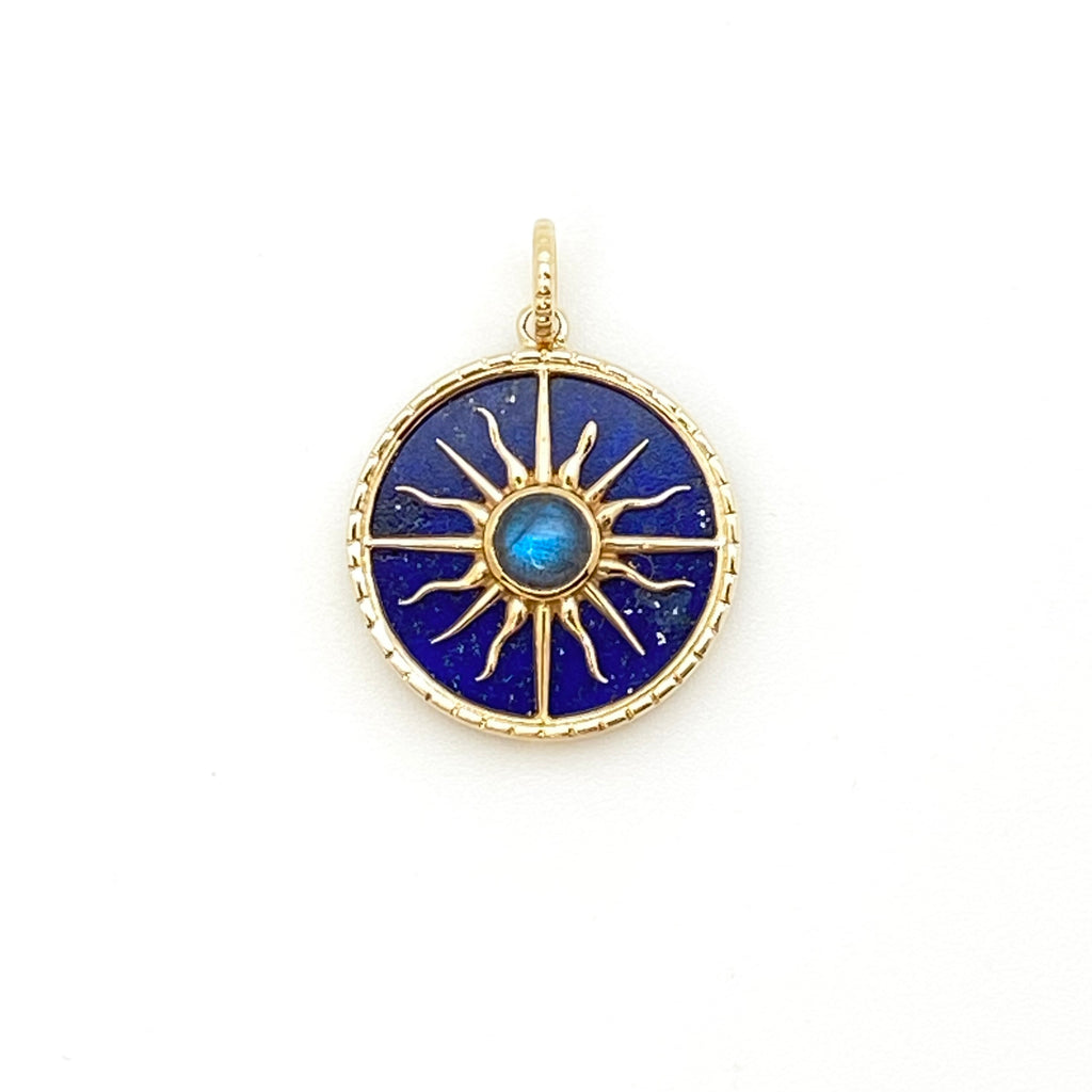 Sun on lapis pendant Serpentine Jewelry Design