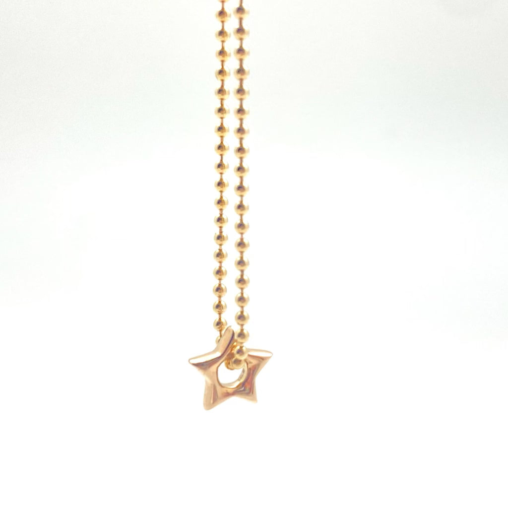 Puffy star slider charm Serpentine Jewelry Design